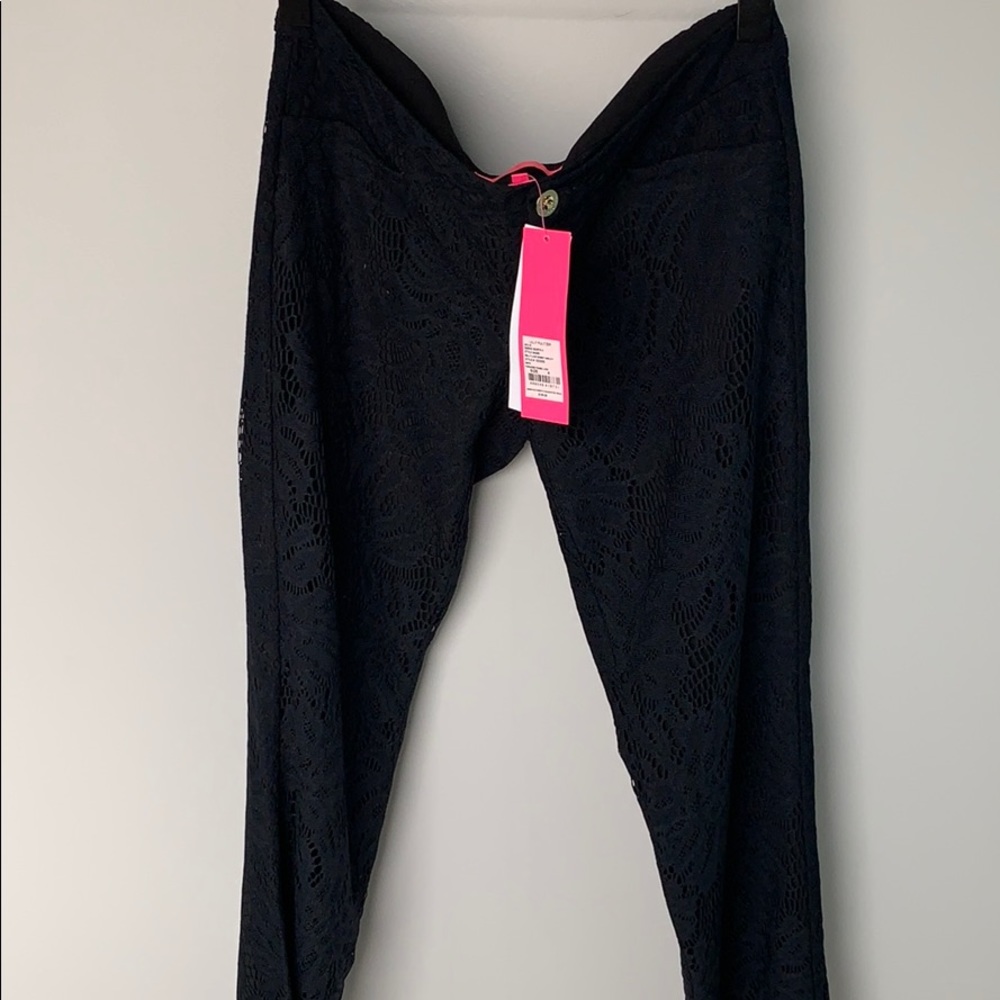 NWT Lilly Pulitzer Kelly Pant Onyx lace